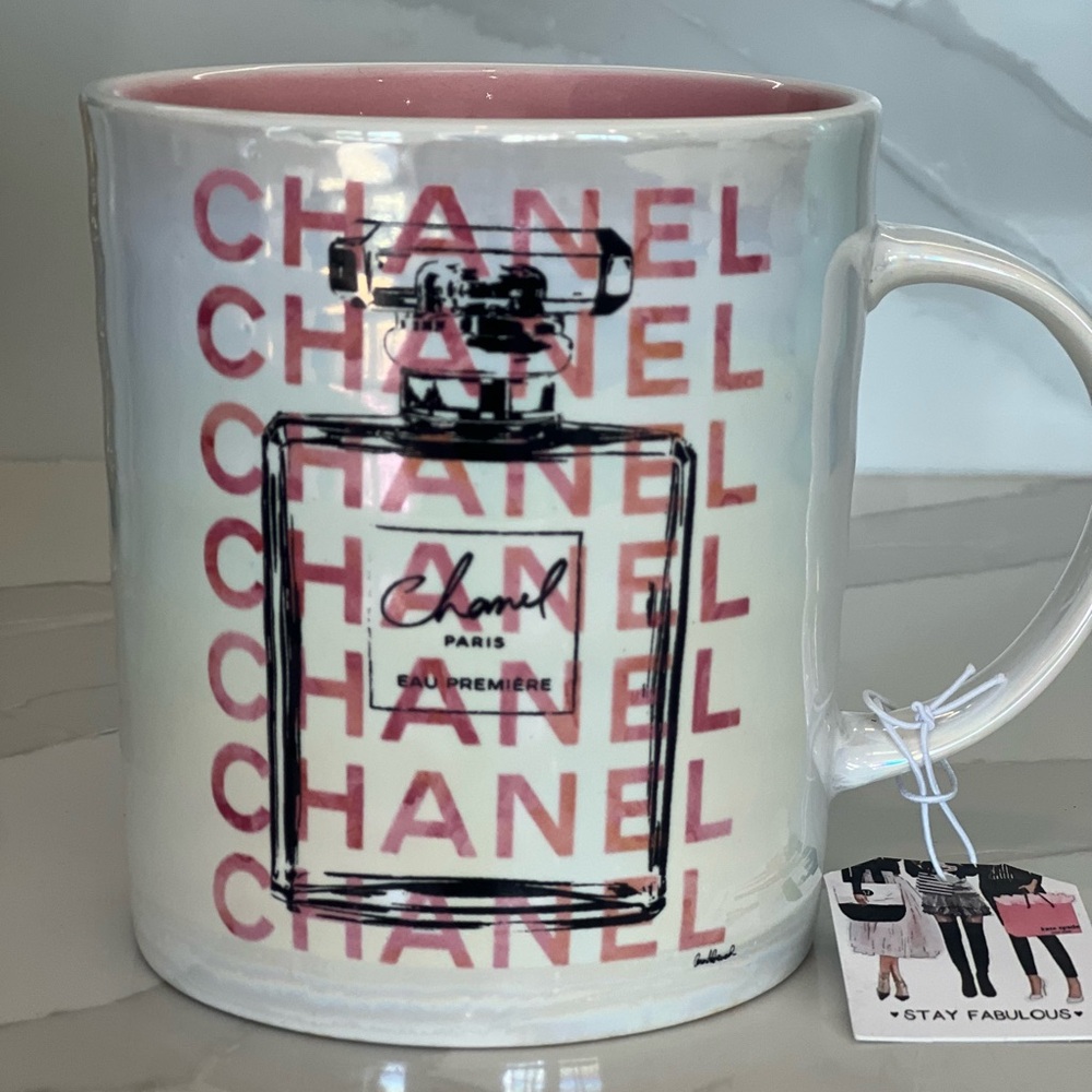 Chanel Perfume Mug, Amanda Greenwood, Collectors Item- New!